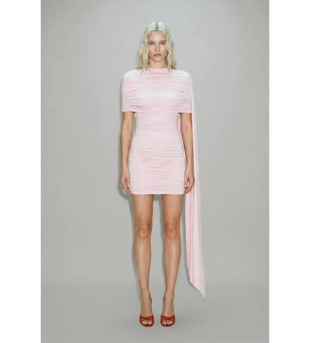 Atoir Elsie Mini Dress in Iced Pink Size S / 8 for rent on The Volte - main image