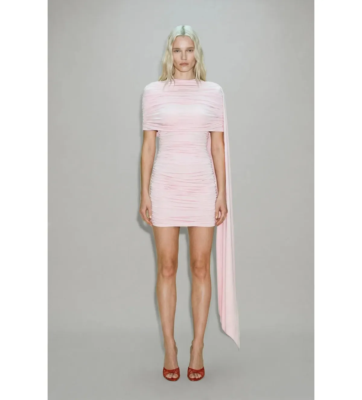 Atoir Elsie Mini Dress in Iced Pink Size S / 8 for rent on The Volte - main image