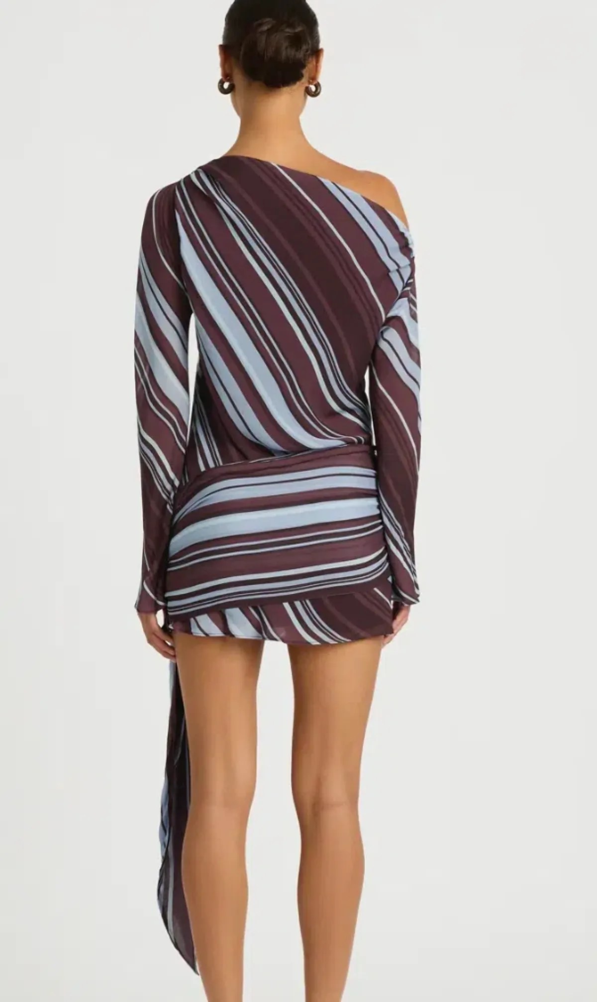 Benni Elise Mini Dress, Midnight stripe size 6 - Image 4