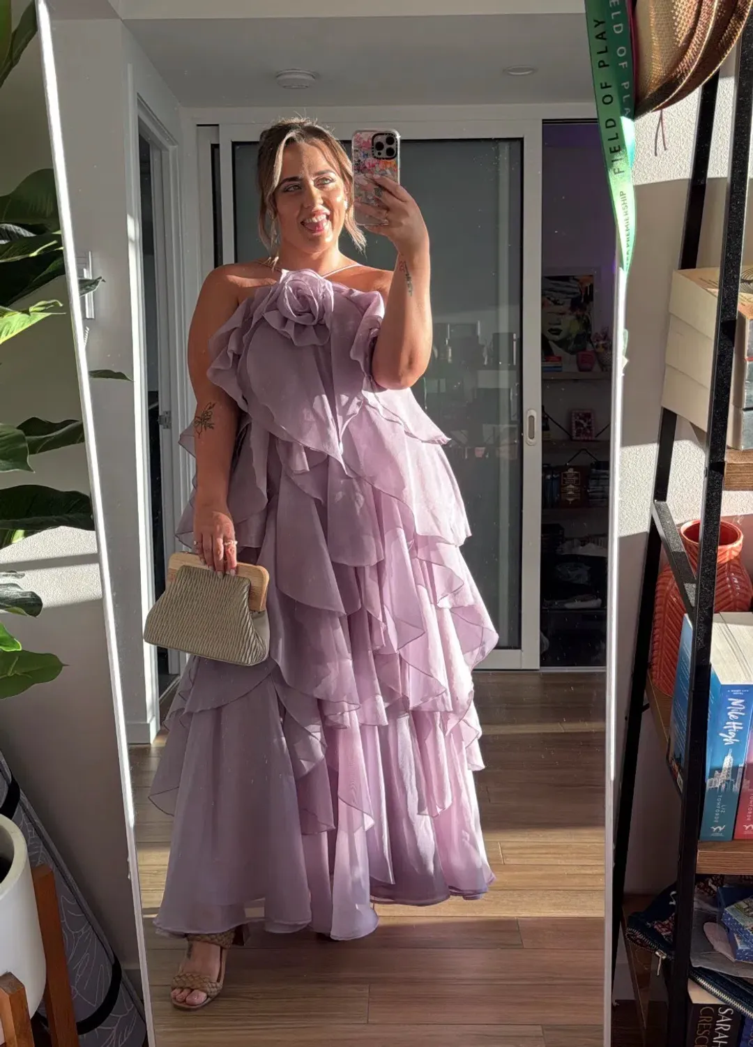 AJE SHORTENED PANDOREA LAYERED MAXI DRESS SIZE 14 for rent on The Volte - main image