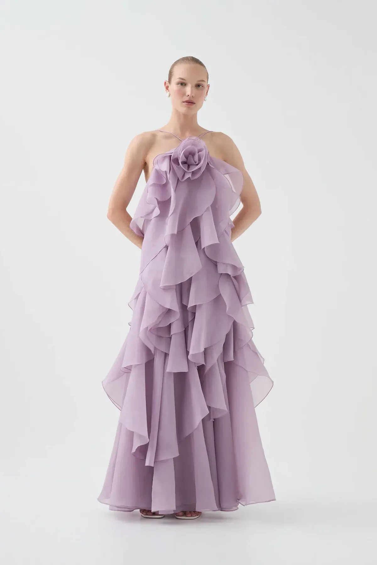 AJE PANDOREA LAYERED MAXI DRESS SIZE 14 - Image 1