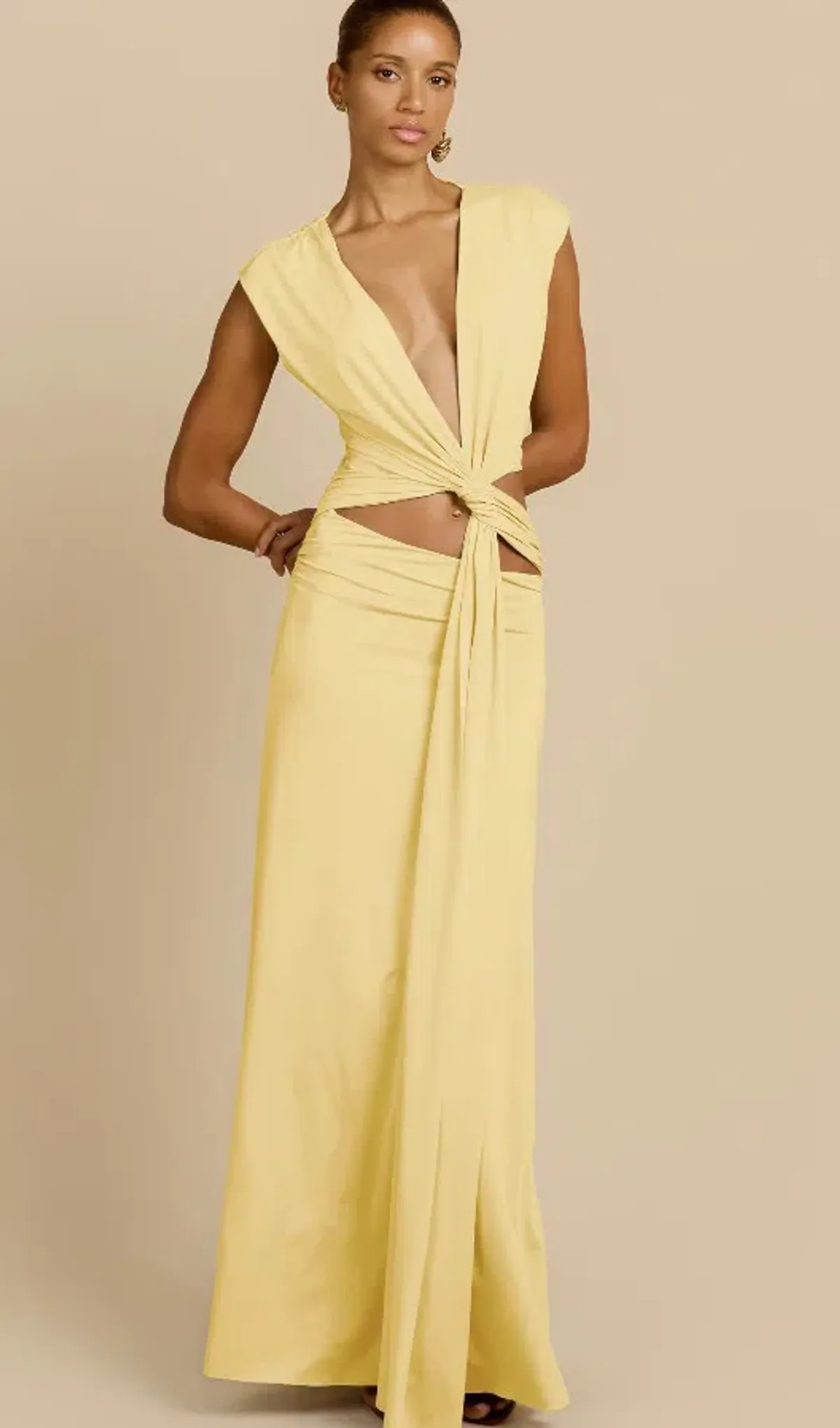 Arcina Ori Jade Dress in Lemon size 8 - Image 3