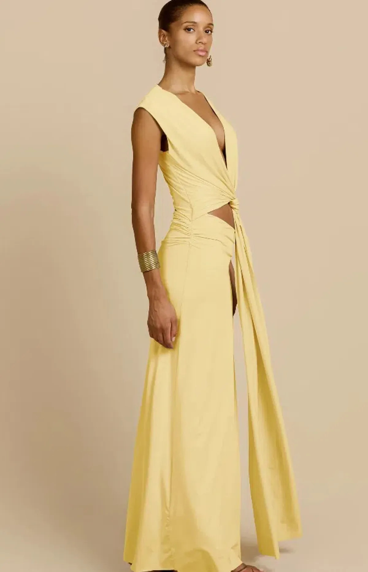 Arcina Ori Jade Dress in Lemon size 8 - Image 1