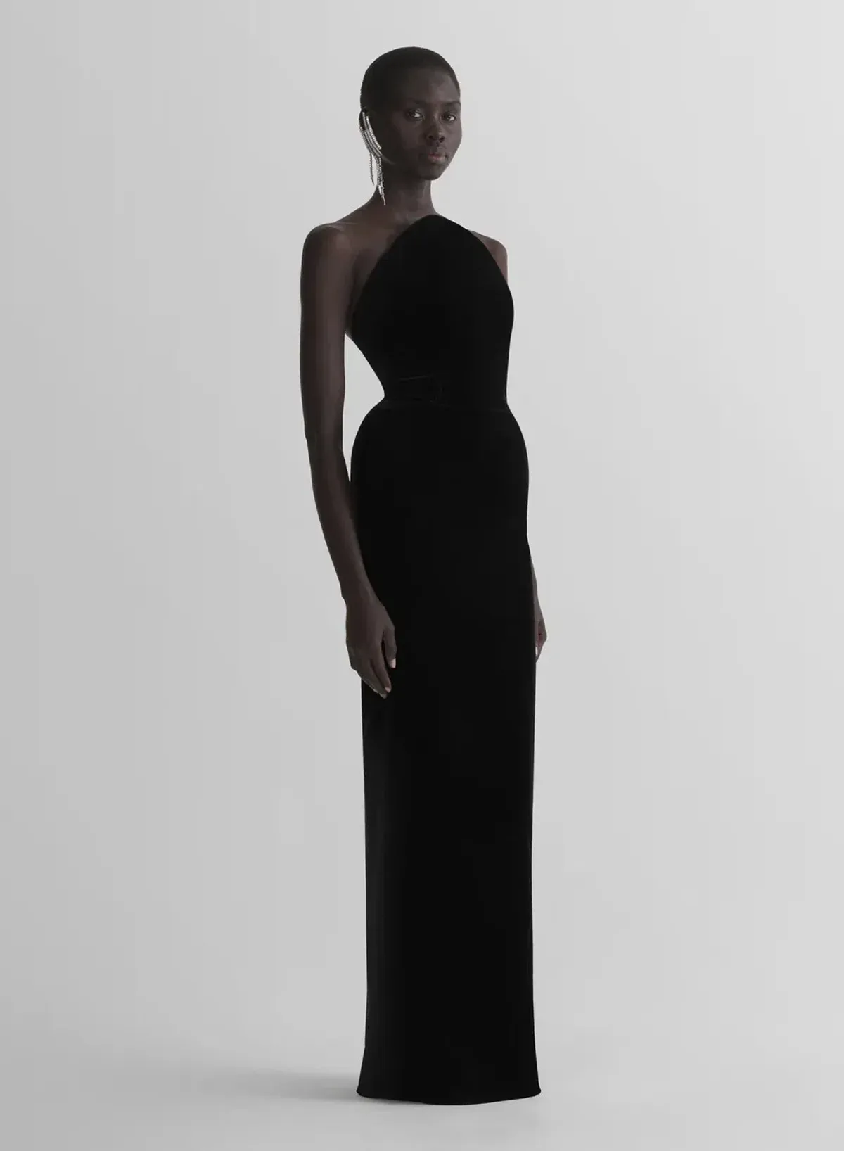MUGLER velvet gown dress black size 8AU re/edit le ritz black gown - Image 2