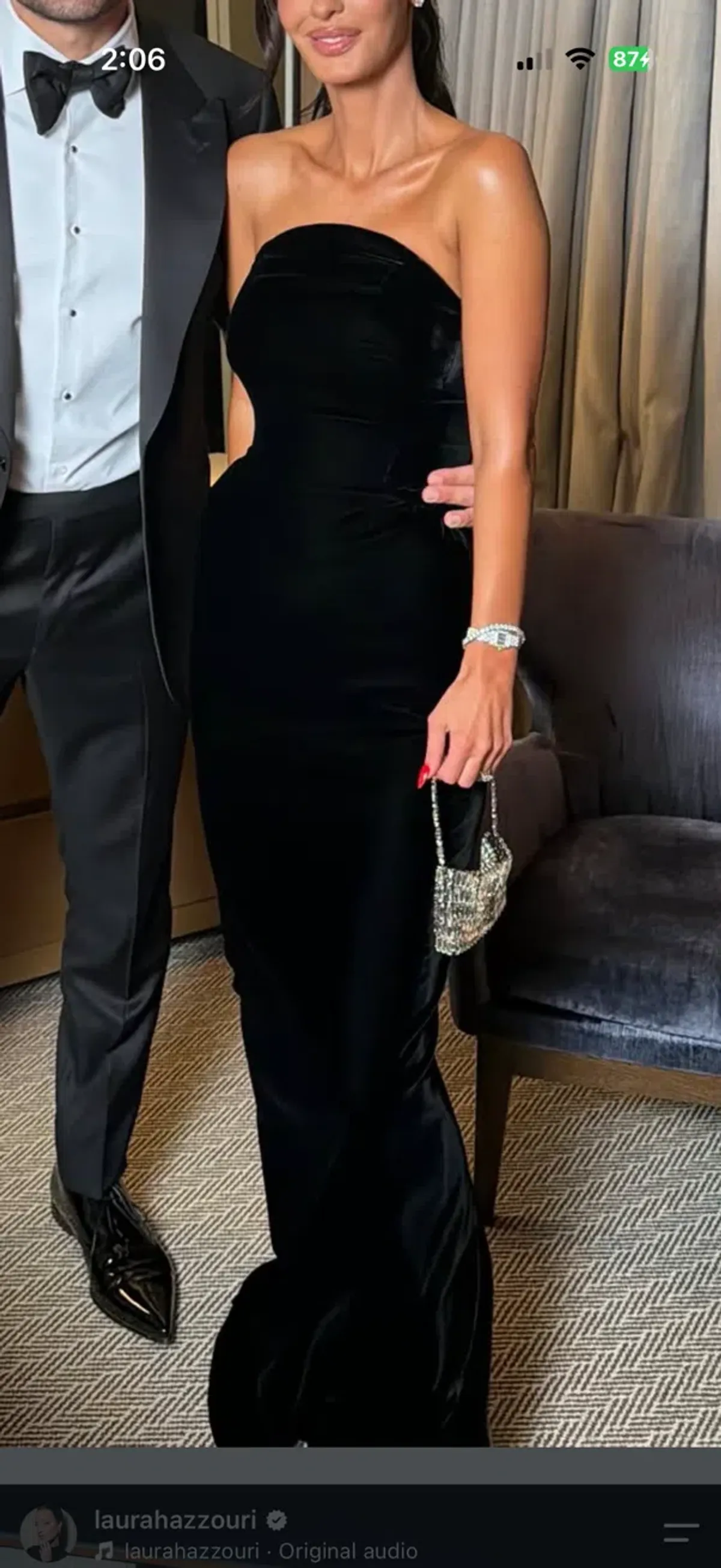 MUGLER velvet gown dress black size 8AU re/edit le ritz black gown - Image 6