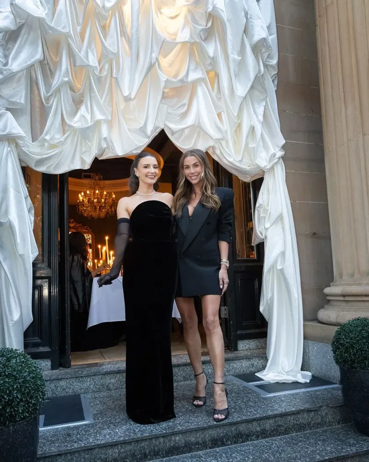 MUGLER velvet gown dress black size 8AU re/edit le ritz black gown - Image 3