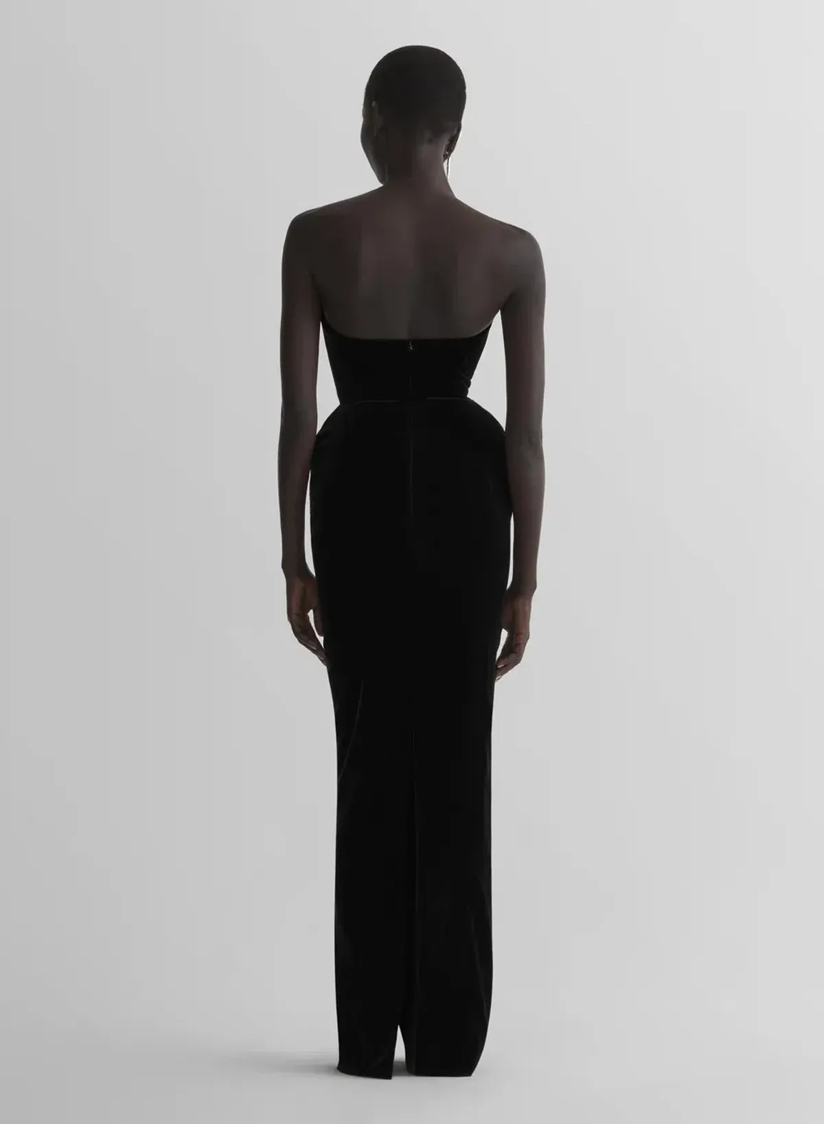 MUGLER velvet gown dress black size 8AU re/edit le ritz black gown - Image 4