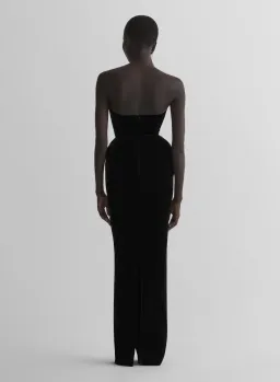 MUGLER velvet gown dress black size 8AU re/edit le ritz black gown for rent on The Volte - image 4