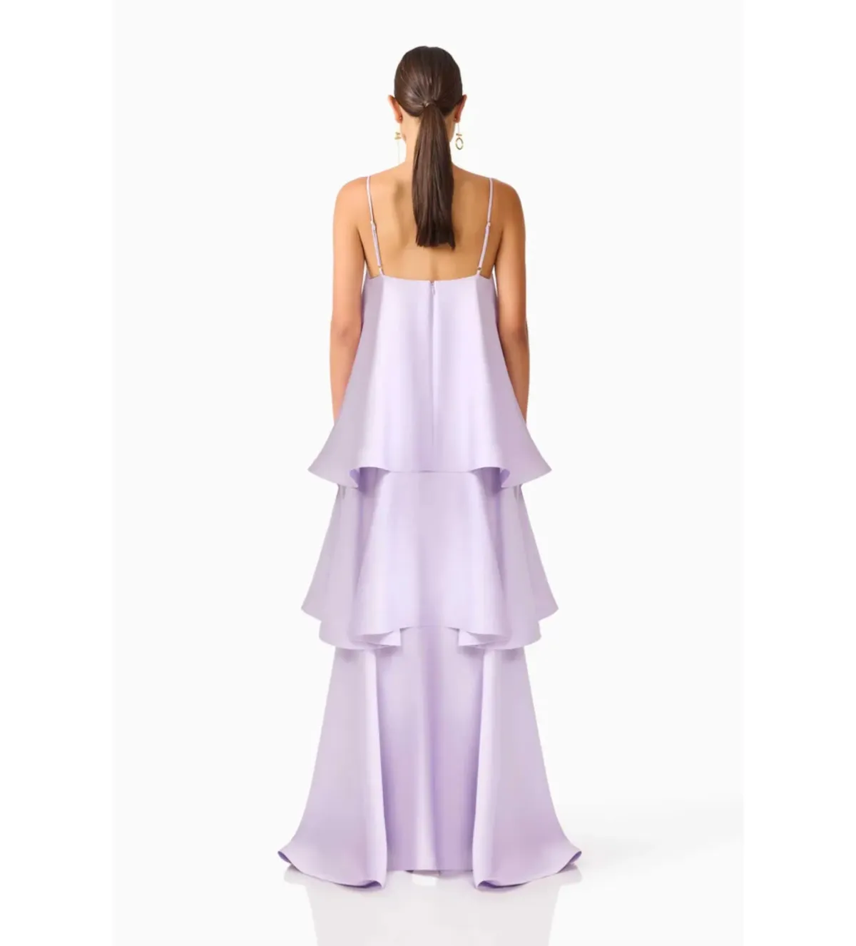 Elliatt Tilly Tiered Maxi Dress in Purple Size M/AU10 - Image 3