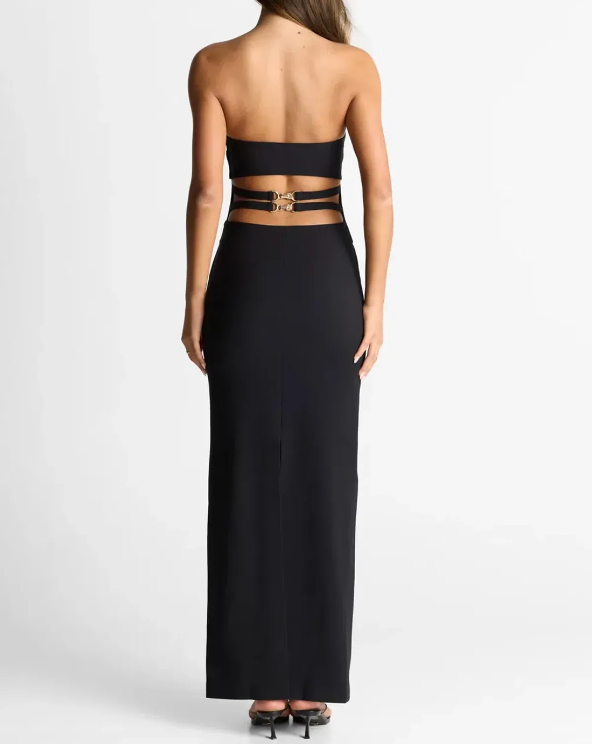 Sasha Therese Zhara Maxi Dress Black Size Small - Image 2