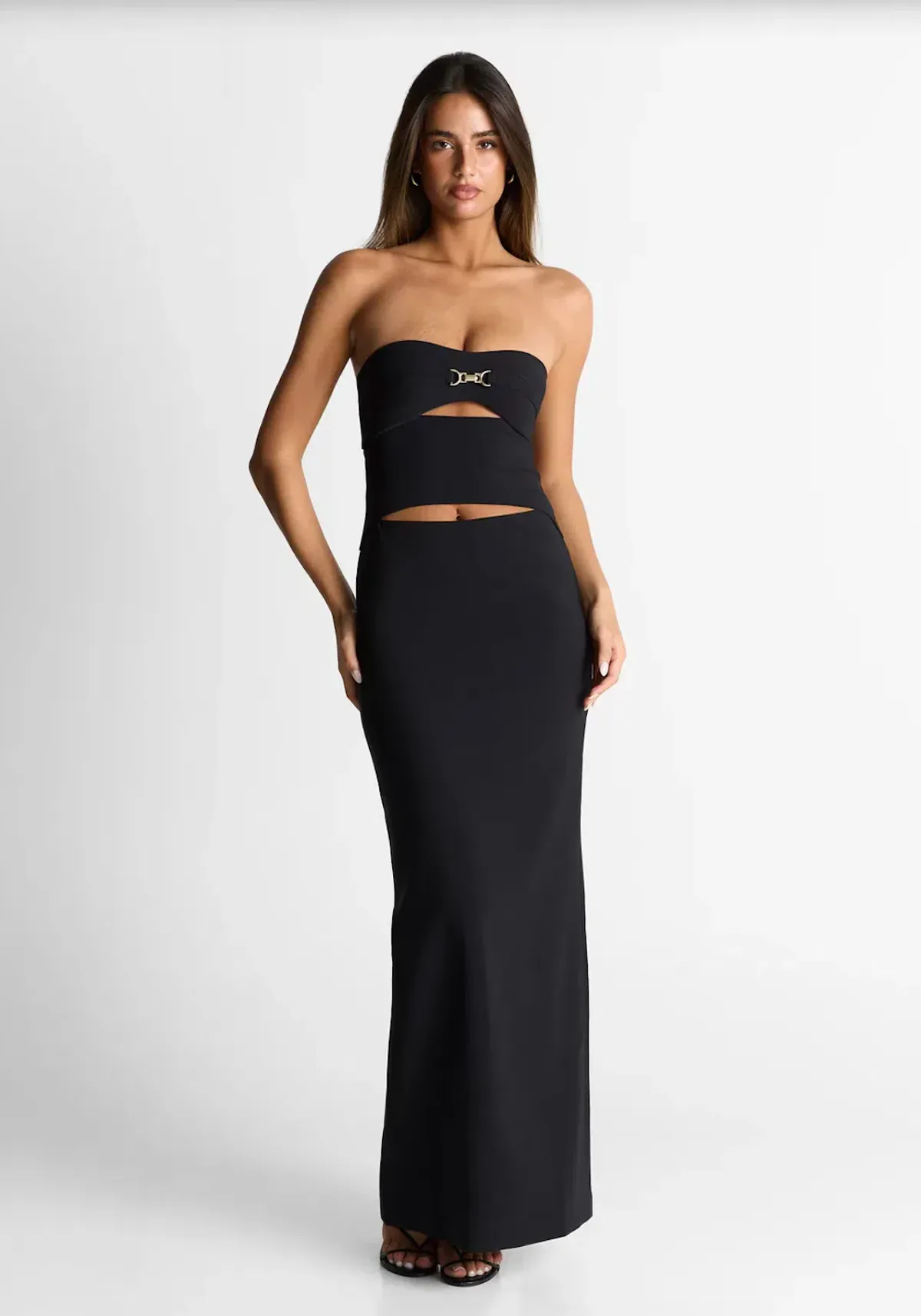 Sasha Therese Zhara Maxi Dress Black Size Small - Image 3