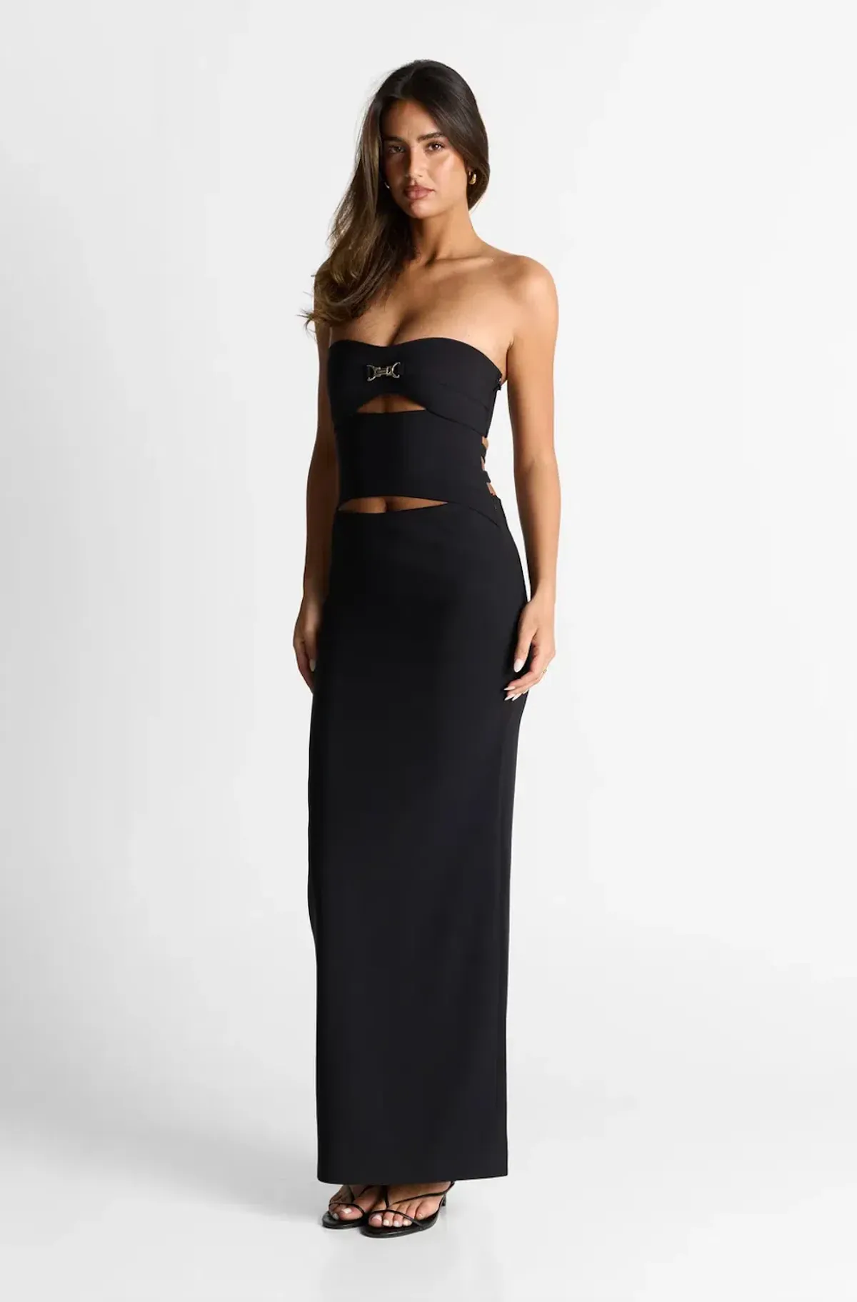 Sasha Therese Zhara Maxi Dress Black Size Small - Image 1