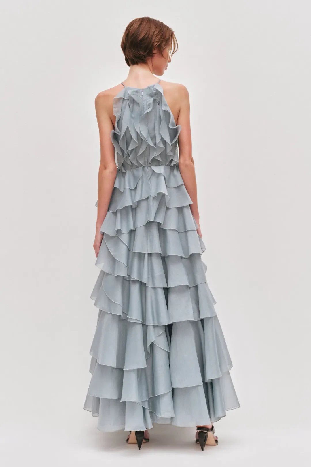 Aje Cleo Maxi Gown in Duck Egg Size 10 for rent on The Volte - main image