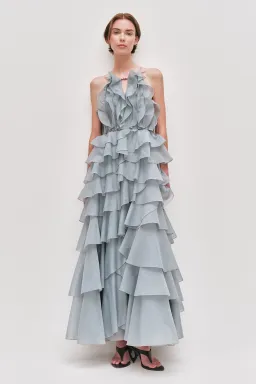 Aje Cleo Maxi Gown in Duck Egg Size 10 for rent on The Volte - image 1