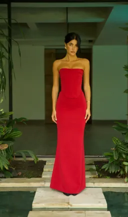 Hntr The Label LOUIE GOWN | WINE for rent on The Volte - image 2