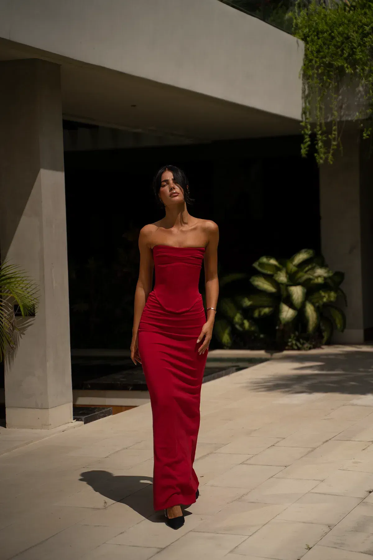 Hntr The Label LOUIE GOWN | WINE - Image 4