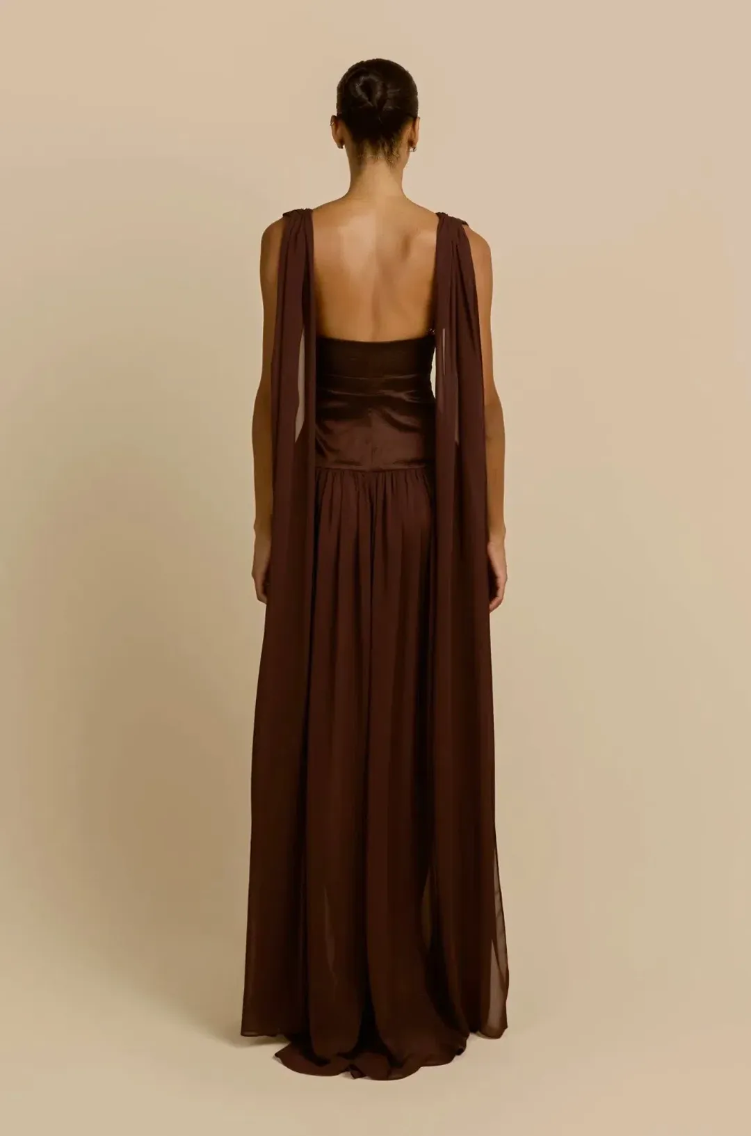 Arcina Ori RAMONA DRESS CACAO for rent on The Volte - main image
