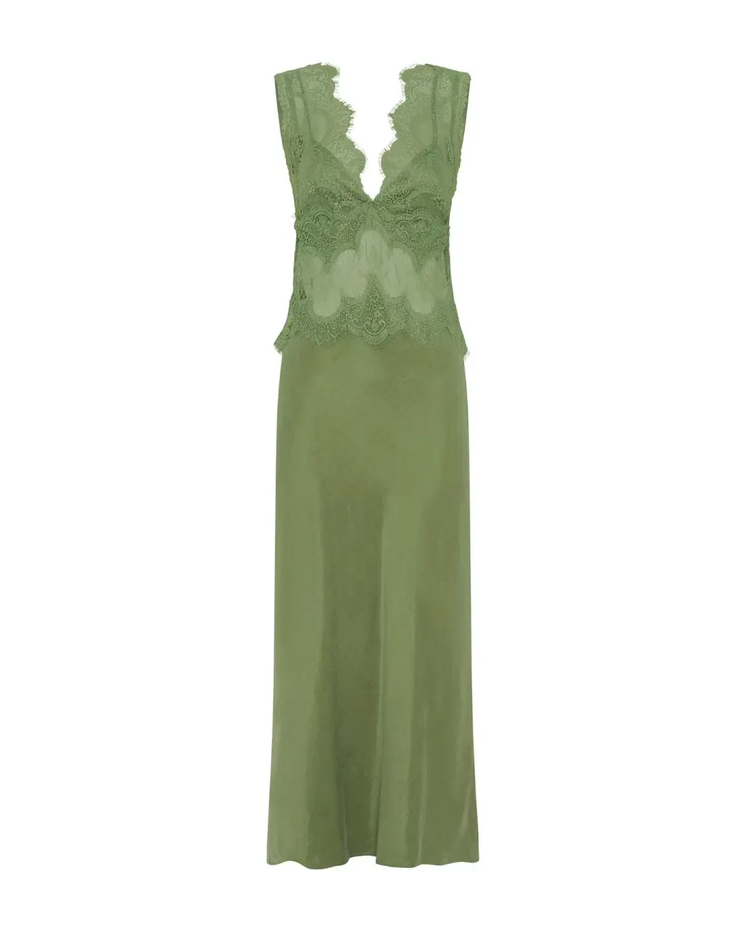 Third Form Visions Deep V Dress in Sage 10 / M for rent on The Volte - main image