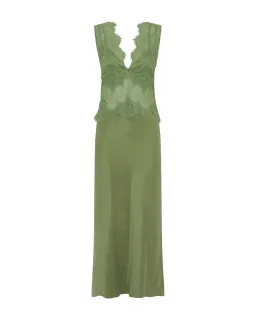 Third Form Visions Deep V Dress in Sage 10 / M for rent on The Volte - image 3