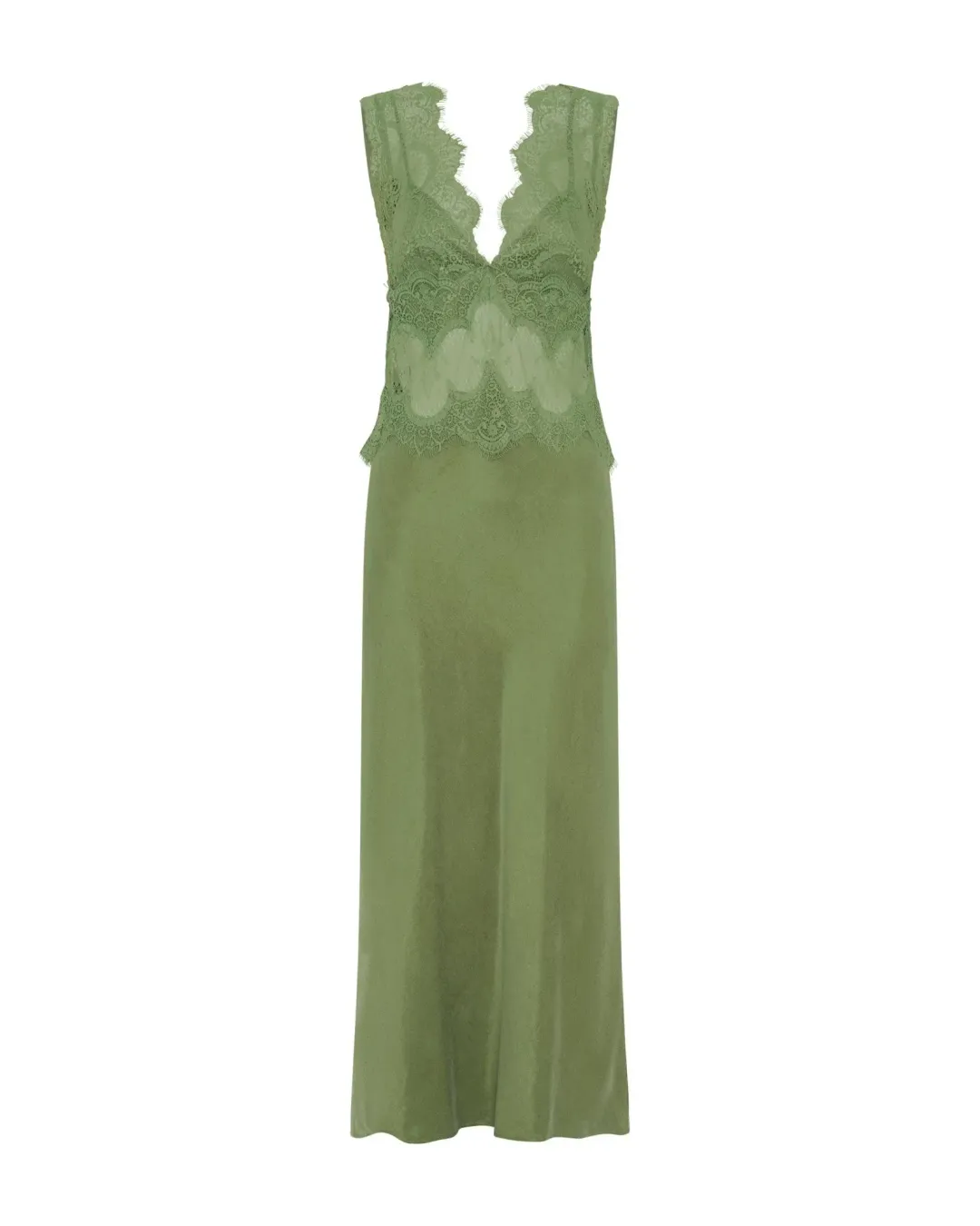 Third Form Visions Deep V Dress in Sage 10 / M for rent on The Volte - main image
