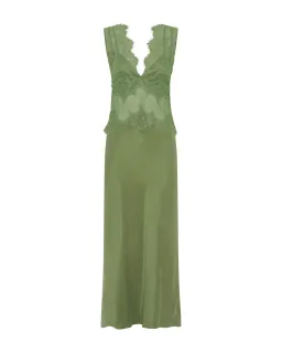 Third Form Visions Deep V Dress in Sage 10 / M for rent on The Volte - image 4
