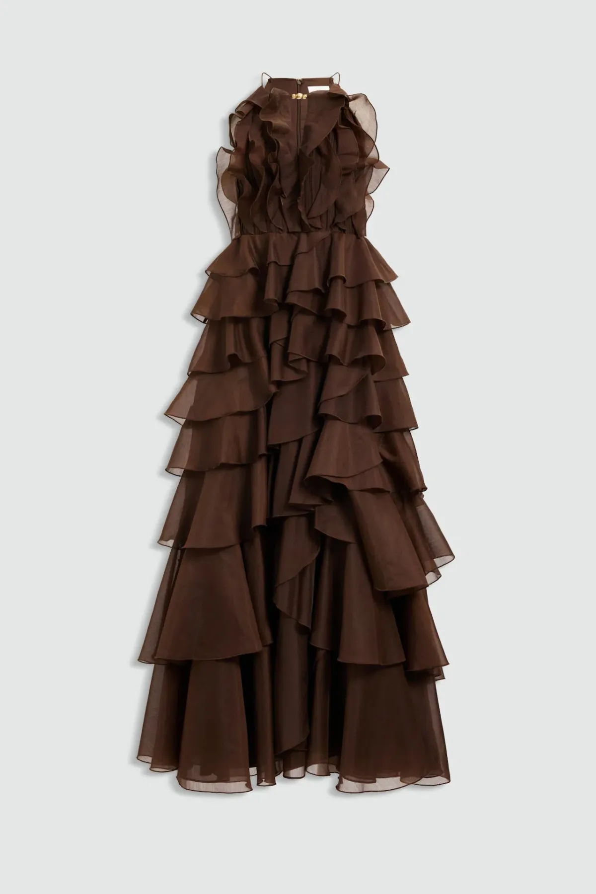 Aje Cleo Maxi Gown in Carob Brown Size 12 - Image 5
