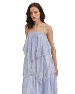 Aje Ophelia Lace Gown French Blue Size 10 for rent on The Volte - image 3