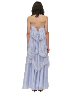 Aje Ophelia Lace Gown French Blue Size 10 for rent on The Volte - image 2