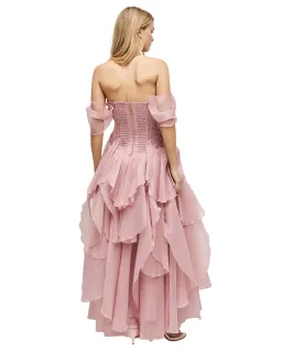 Aje Nisha Gown Fawn Pink Size AU 14 for rent on The Volte - image 6