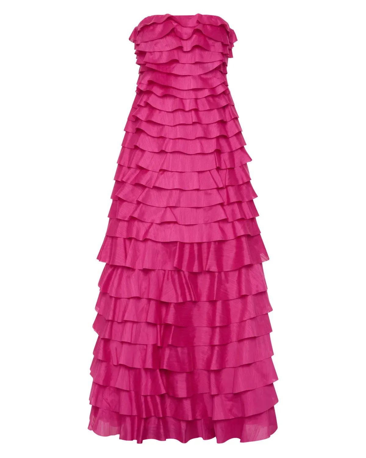 Aje Fleur Pleated Gown Magenta Size AU 12 - Image 5