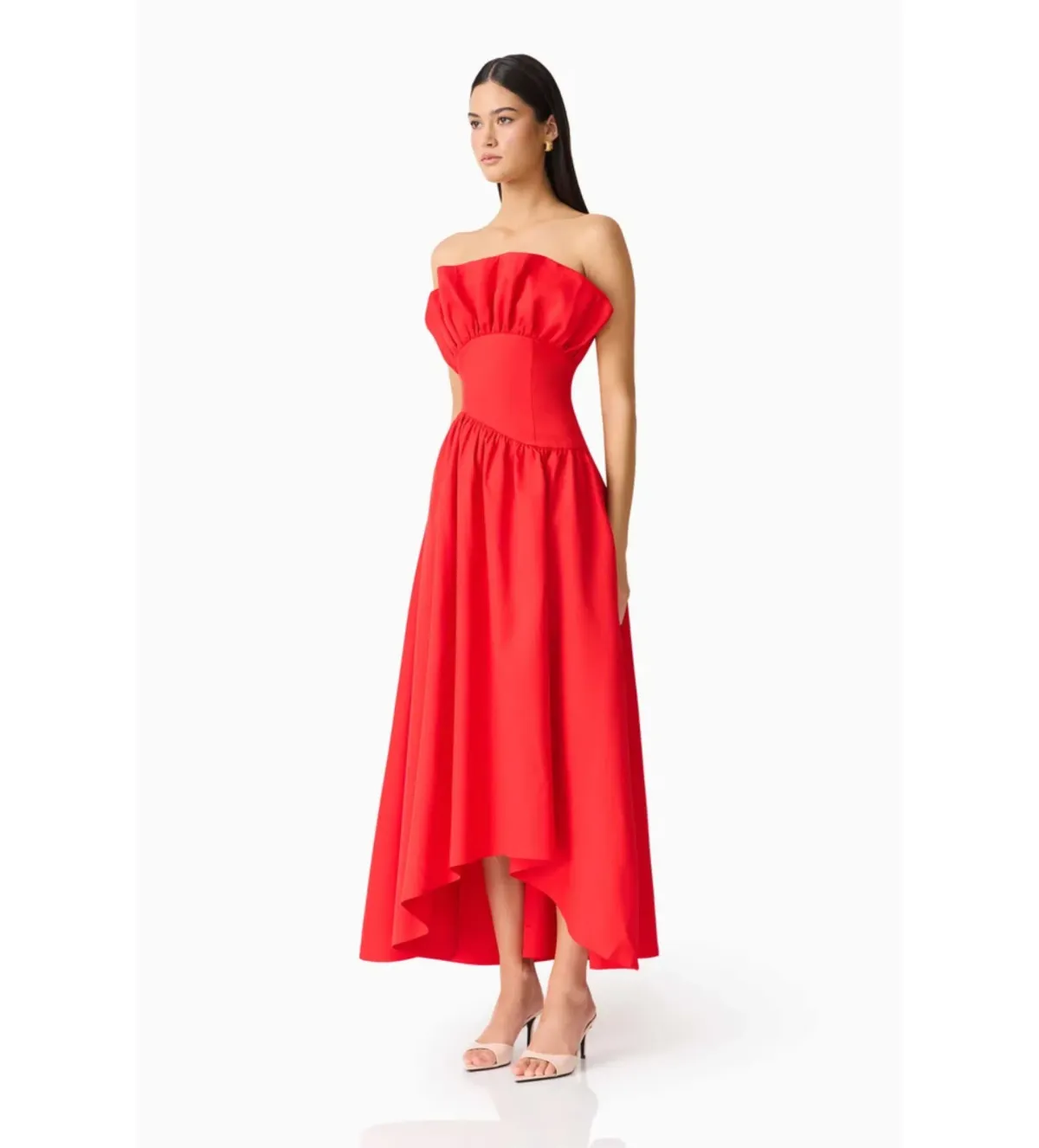 Elliatt Laurel Sleeveless Maxi Dress In Red Size L/AU12 - Image 4