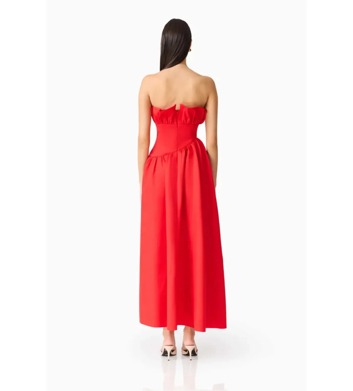 Elliatt Laurel Sleeveless Maxi Dress In Red Size L/AU12 - Image 2