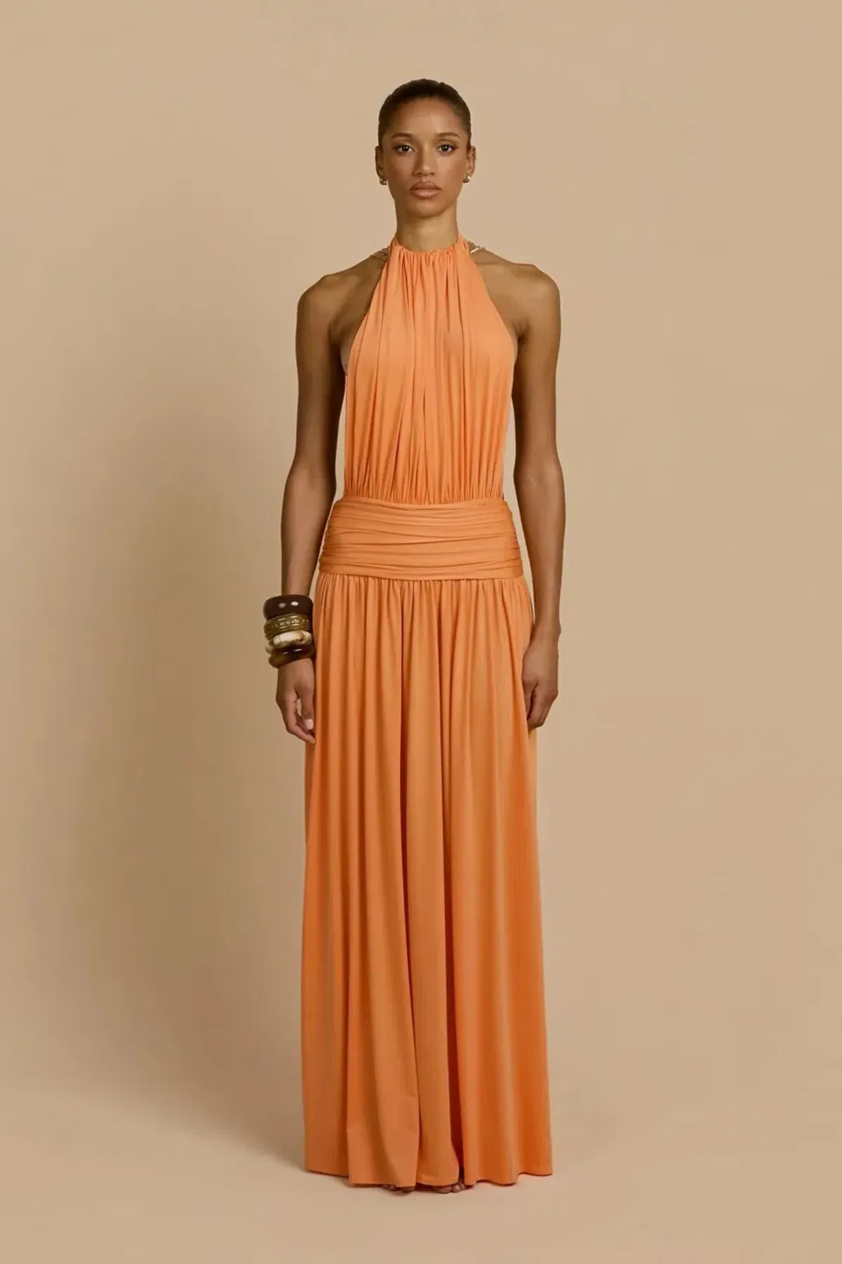 ARCINA ORI SANTINA DRESS TANGERINE SIZE 10 (M) - Image 1