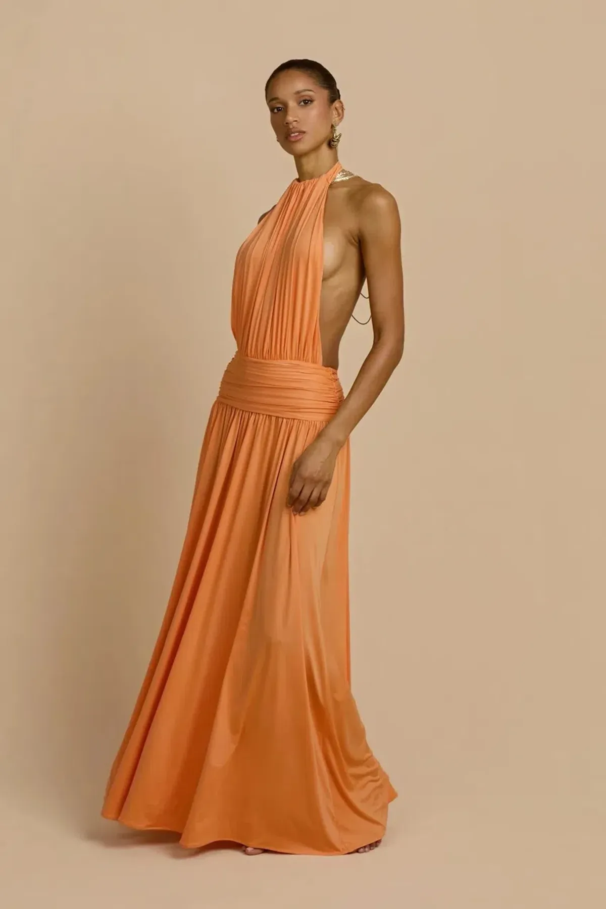 ARCINA ORI SANTINA DRESS TANGERINE SIZE 10 (M) - Image 3