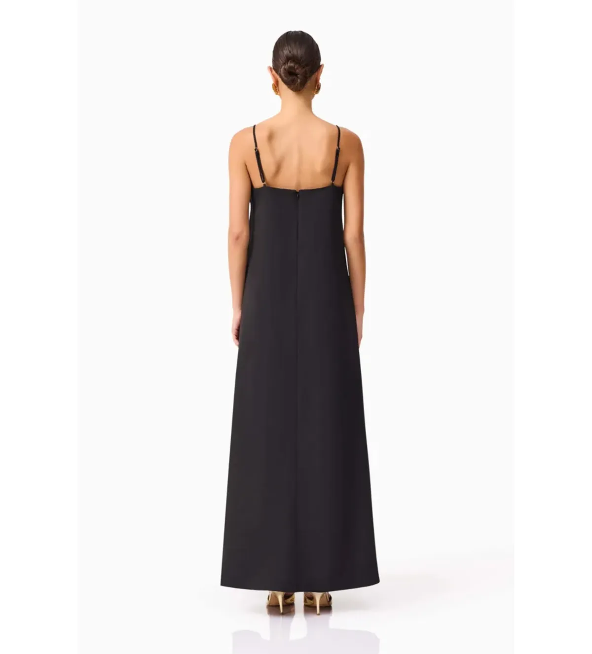 Elliatt Buttercup Embroidered Maxi Dress in Black Size M/AU10 - Image 4