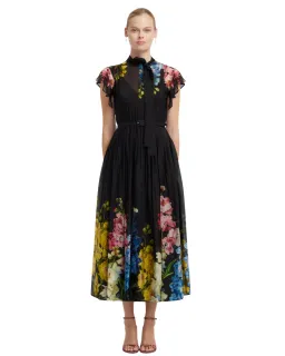 Leo Lin Grace Flutter Sleeve Midi Dress Size 14 for rent on The Volte - image 4