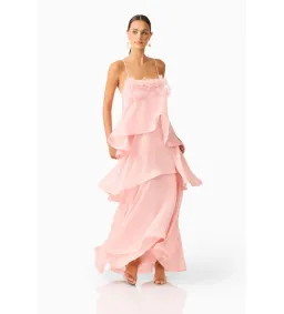Elliatt Swallowtail Day To Night Maxi Dress In Pink Size M/AU10 for rent on The Volte - image 4