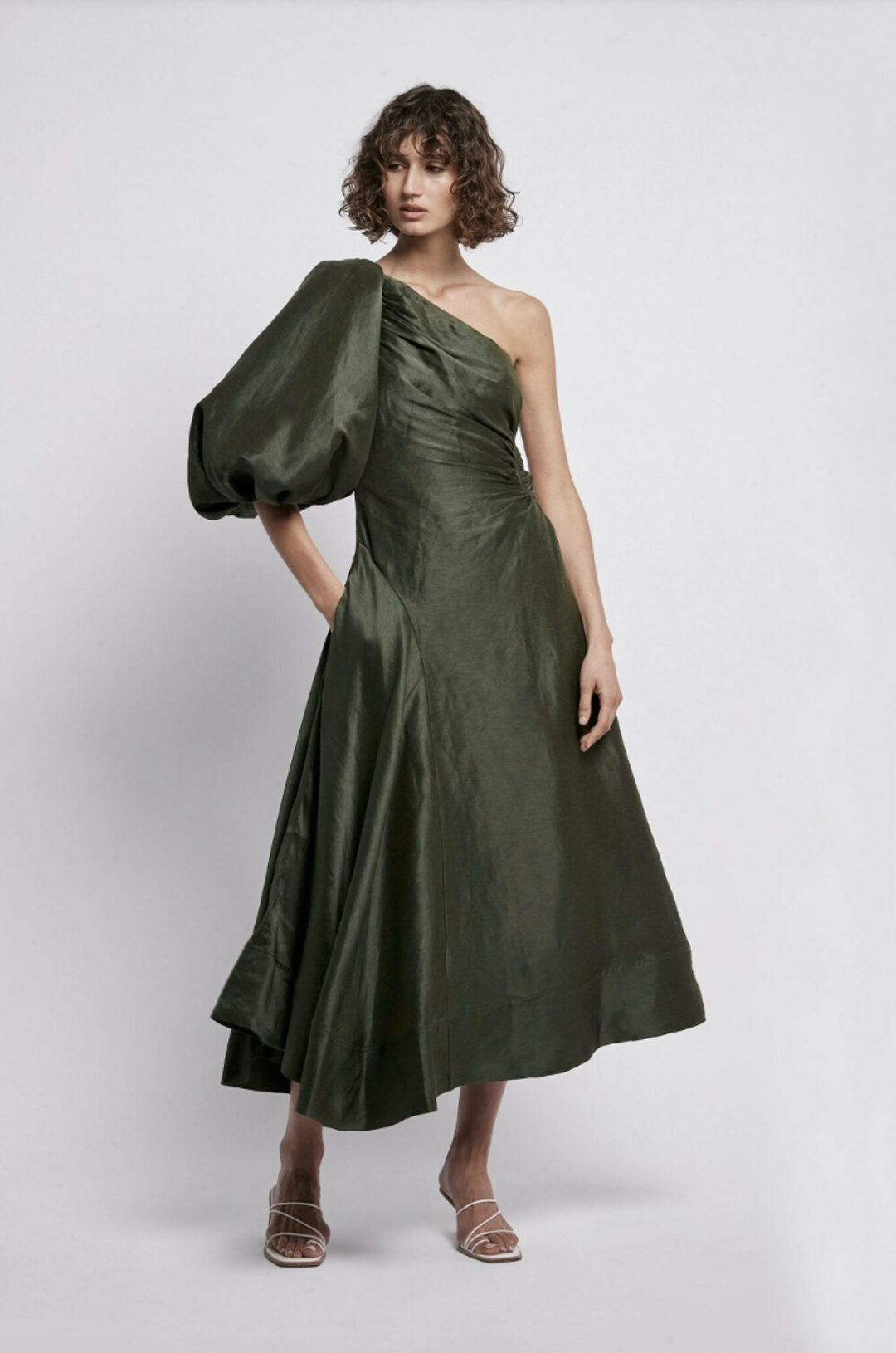 AJE CONCEPT DRESS- BONSAI GREEN for rent on The Volte - main image