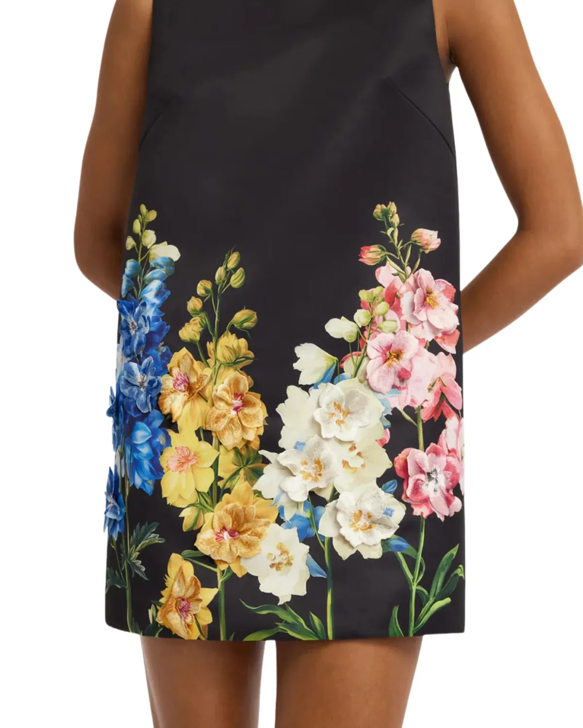 Leo Lin Yvonne Embroidered Mini Dress Size 10 - Image 5