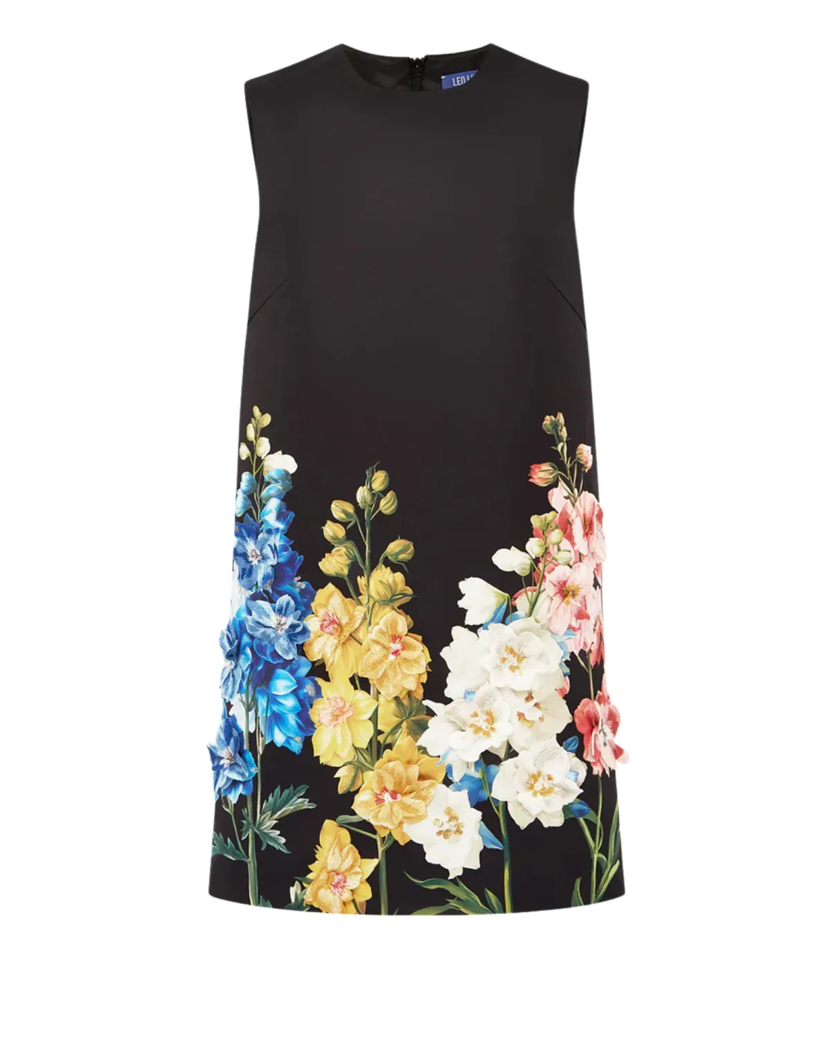 Leo Lin Yvonne Embroidered Mini Dress Size 10 - Image 6