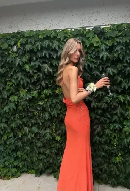 Alamour the Label - Stella Orange dress for rent on The Volte - image 1