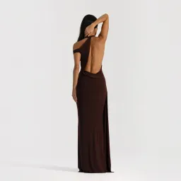 Natalie Rolt Mariela Gown In Espresso Size 8 for rent on The Volte - image 3