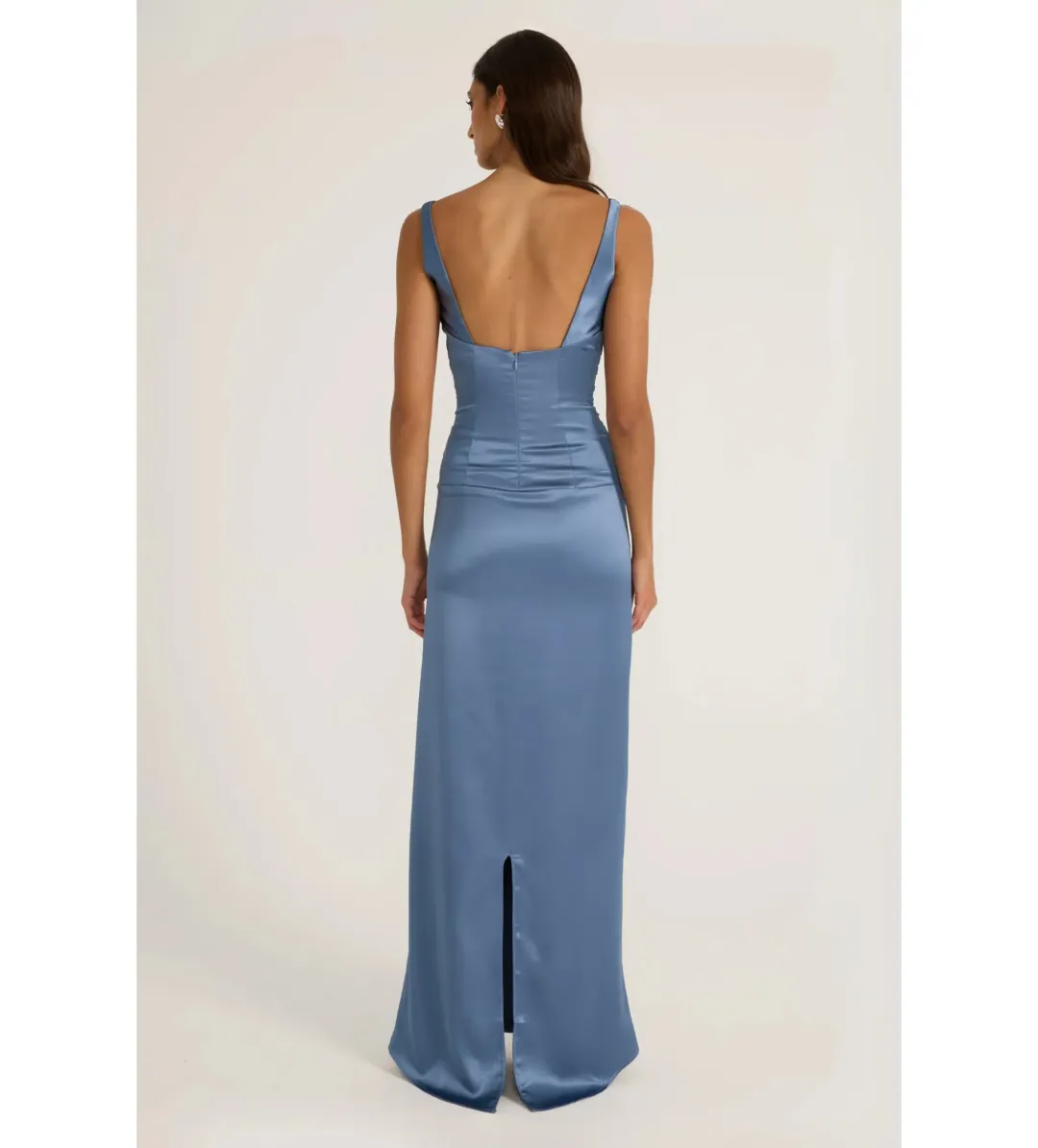 Ance Gria Atlein Gown in Vintage Blue Size XS/AU6 for rent on The Volte - main image