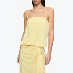Bec & Bridge Kora Blouson Maxi Dress in Lemon Cream Size 8 for rent on The Volte - image 3