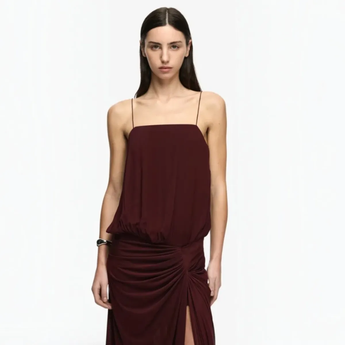 Bec & Bridge Kora Blouson Maxi Dress in Plum Size 8 - Image 2