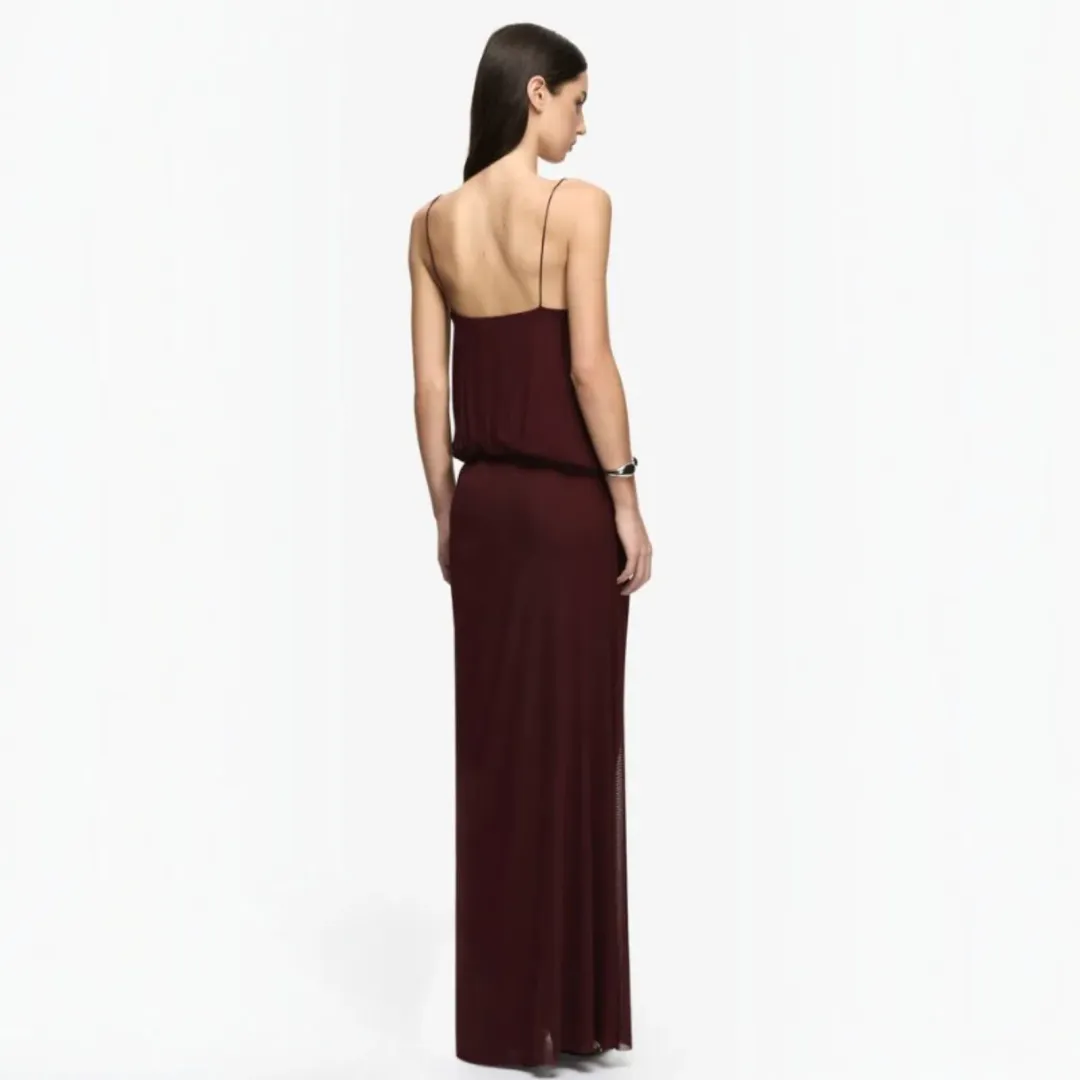 Bec & Bridge Kora Blouson Maxi Dress in Plum Size 8 for rent on The Volte - main image