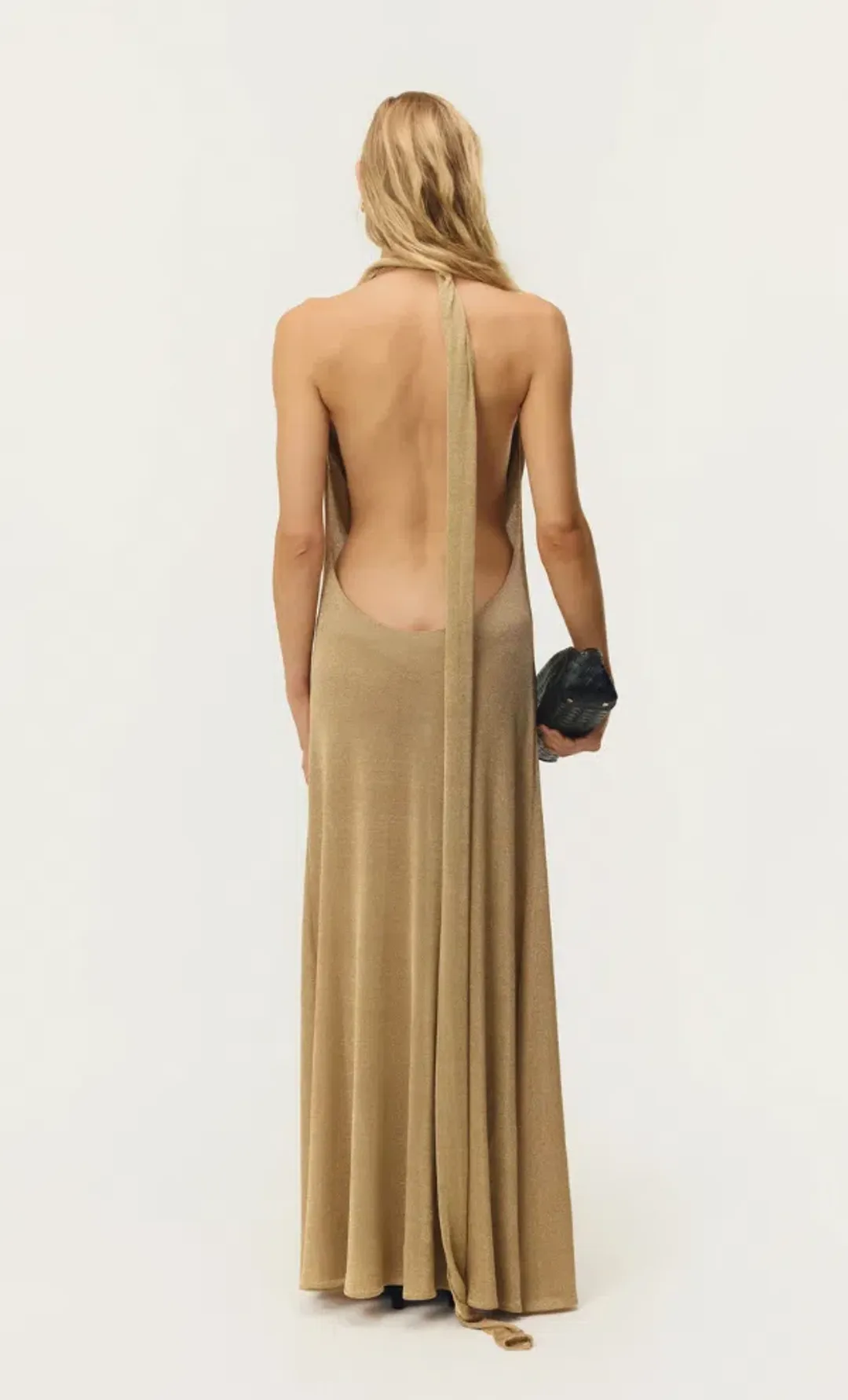 Arcina Ori KAIA DRESS GOLD SIZE S for rent on The Volte - main image