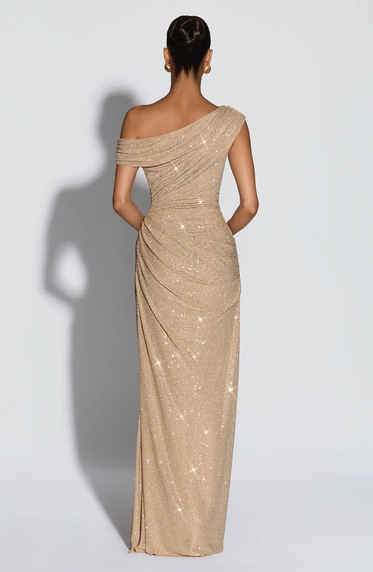 BABYBOO Ottilie Maxi Dress - Gold SIZE S - Image 4
