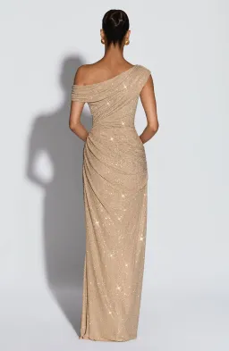 BABYBOO Ottilie Maxi Dress - Gold SIZE S for rent on The Volte - image 4