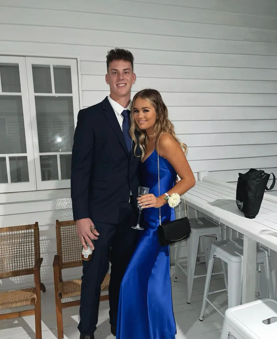 Michelle Mason Bias Cobalt dress for rent on The Volte - main image